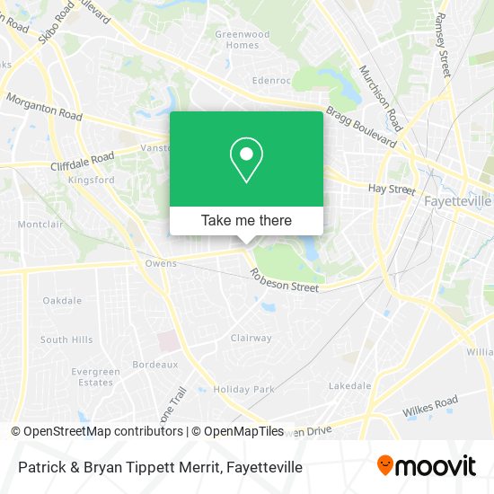 Patrick & Bryan Tippett Merrit map