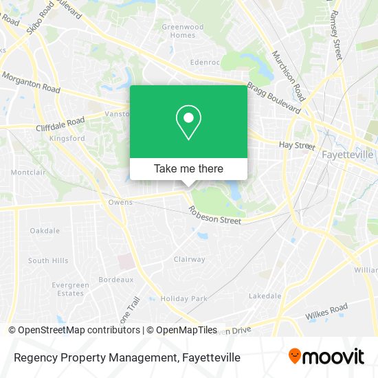 Regency Property Management map
