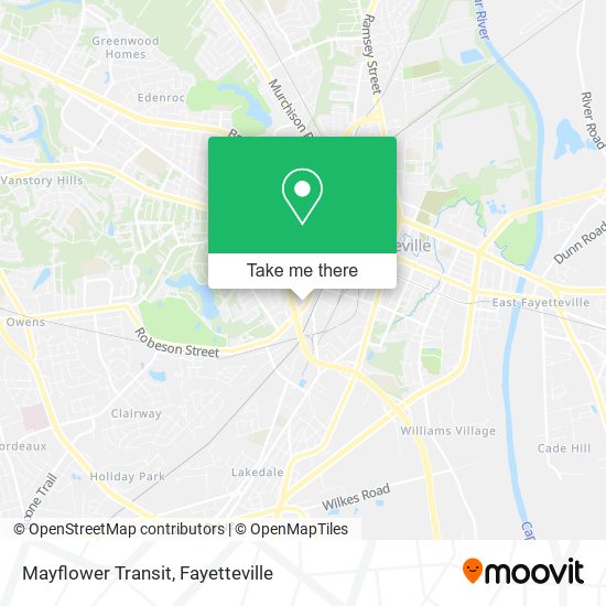 Mayflower Transit map