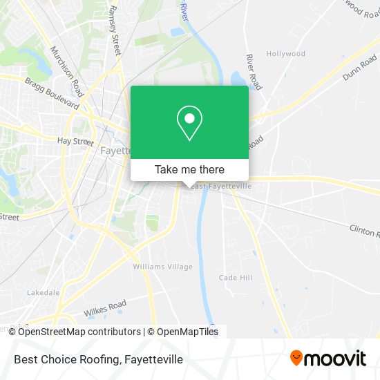 Best Choice Roofing map