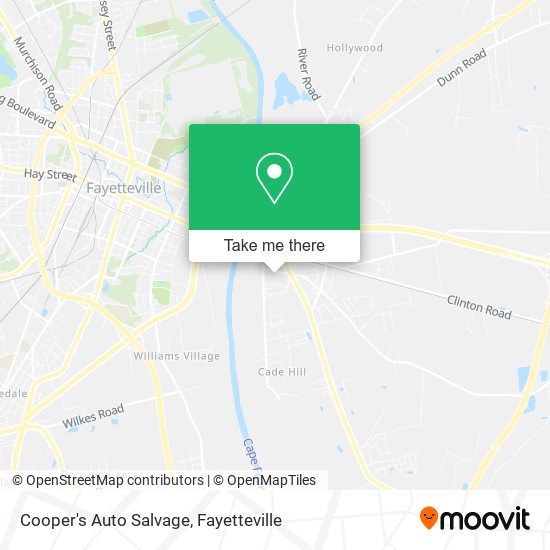 Mapa de Cooper's Auto Salvage