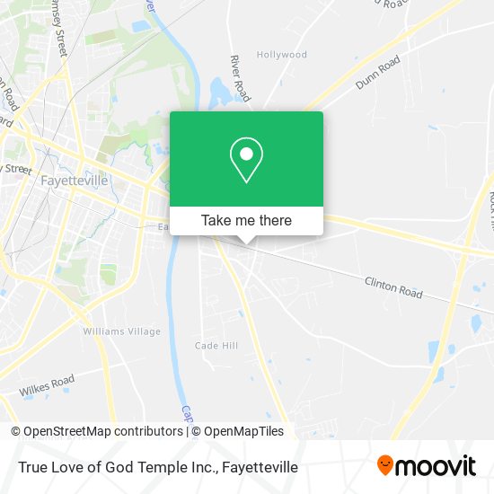 True Love of God Temple Inc. map