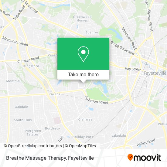 Breathe Massage Therapy map