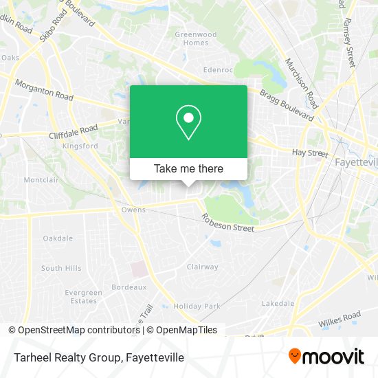 Mapa de Tarheel Realty Group