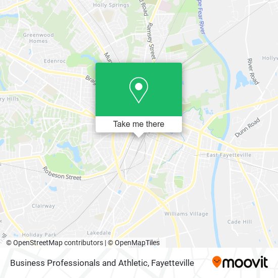 Mapa de Business Professionals and Athletic