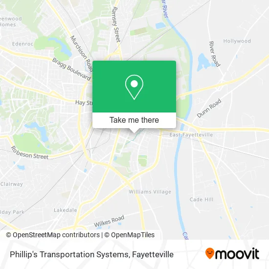 Phillip's Transportation Systems map