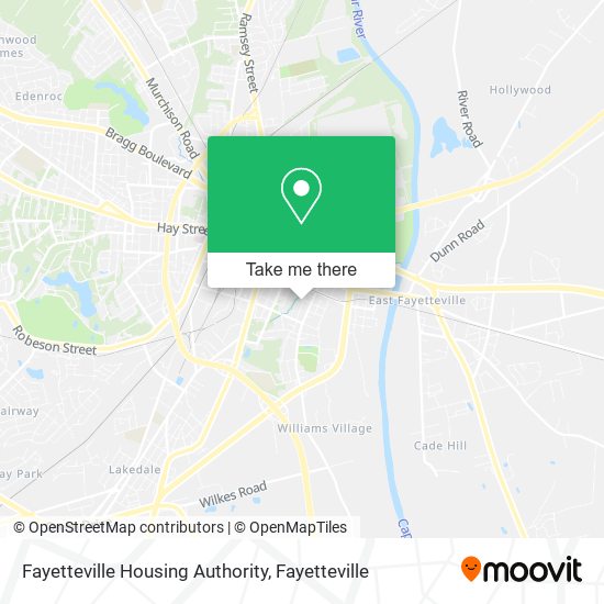 Fayetteville Housing Authority map