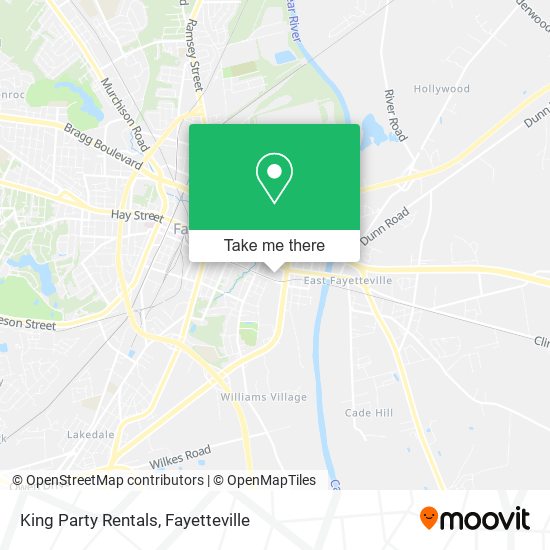 King Party Rentals map