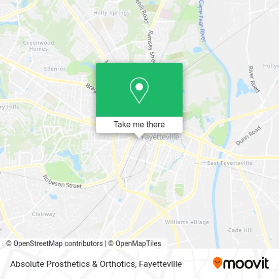 Absolute Prosthetics & Orthotics map