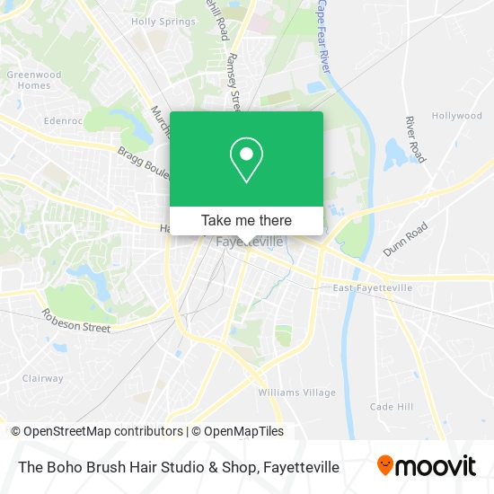 Mapa de The Boho Brush Hair Studio & Shop