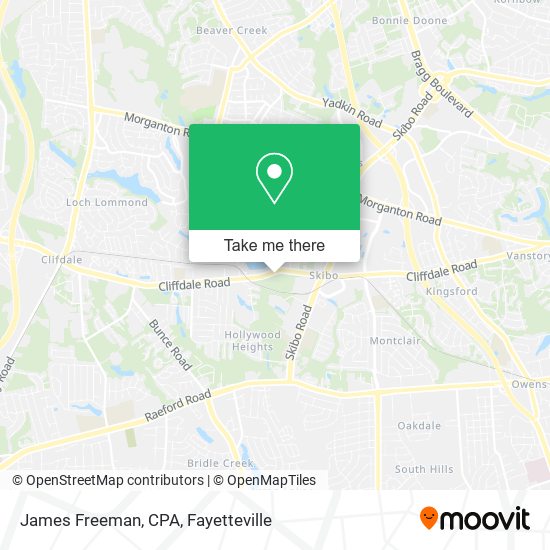 Mapa de James Freeman, CPA