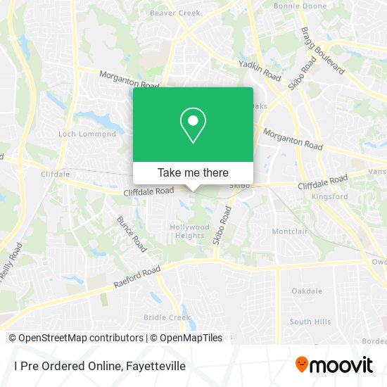 I Pre Ordered Online map