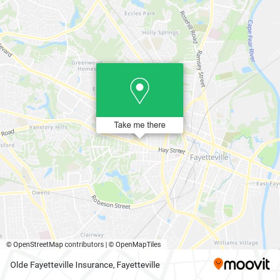 Olde Fayetteville Insurance map