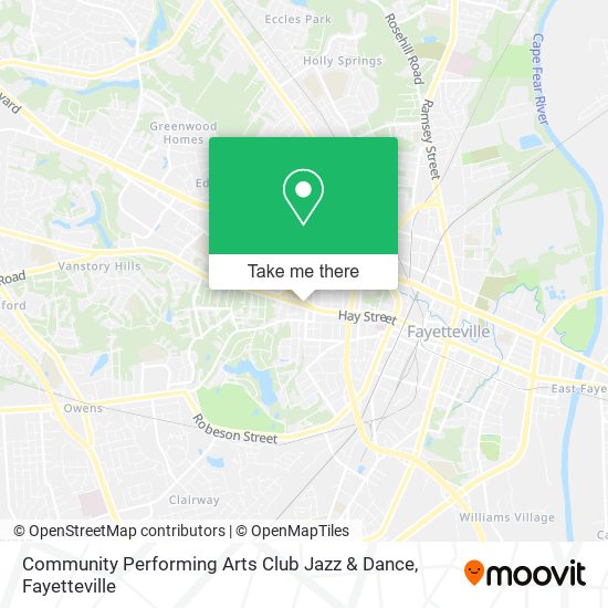 Community Performing Arts Club Jazz & Dance map