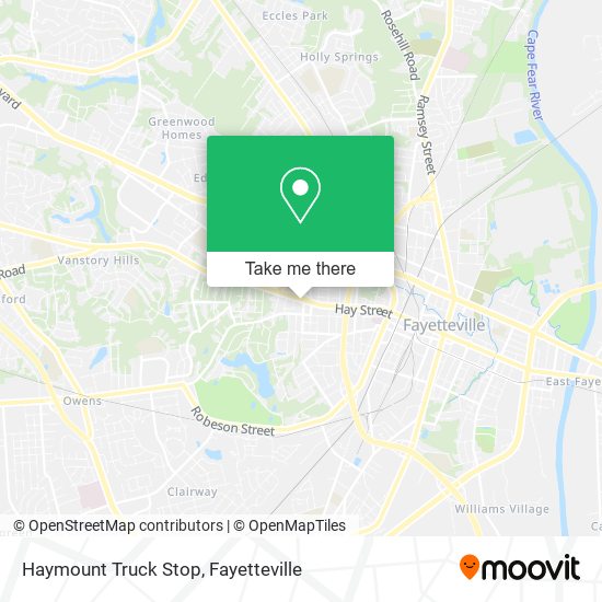 Mapa de Haymount Truck Stop