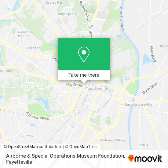 Mapa de Airborne & Special Operations Museum Foundation