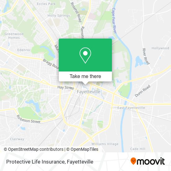 Protective Life Insurance map