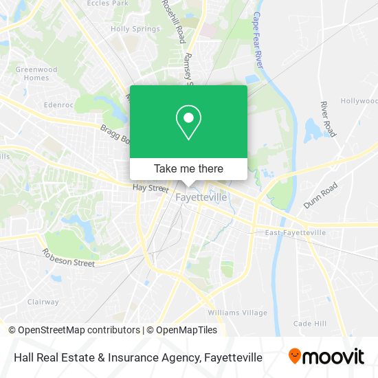 Hall Real Estate & Insurance Agency map