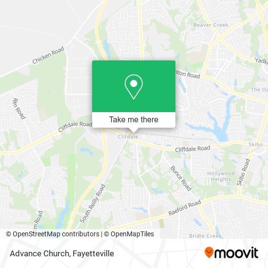 Advance Church map