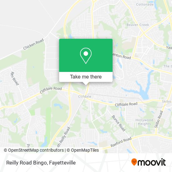 Reilly Road Bingo map