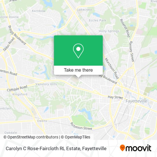 Carolyn C Rose-Faircloth RL Estate map