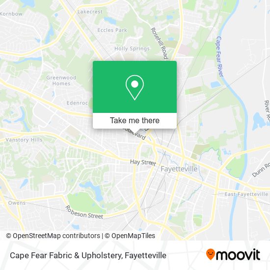 Cape Fear Fabric & Upholstery map