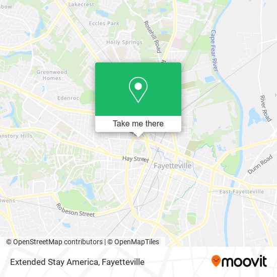 Extended Stay America map