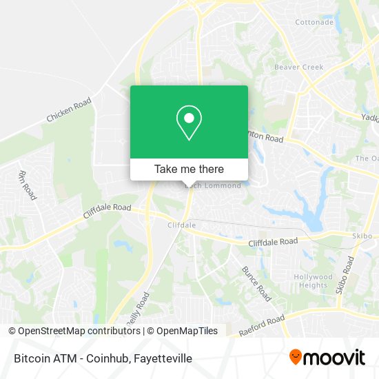 Bitcoin ATM - Coinhub map