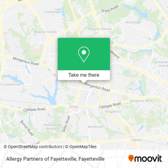 Allergy Partners of Fayetteville map