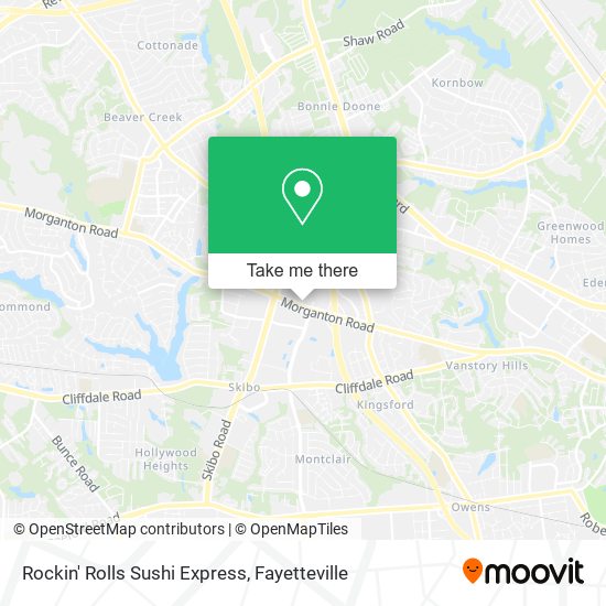 Rockin' Rolls Sushi Express map