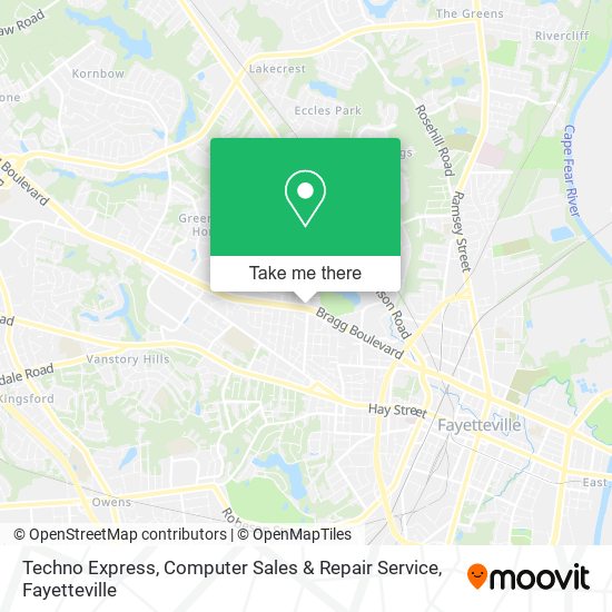 Mapa de Techno Express, Computer Sales & Repair Service