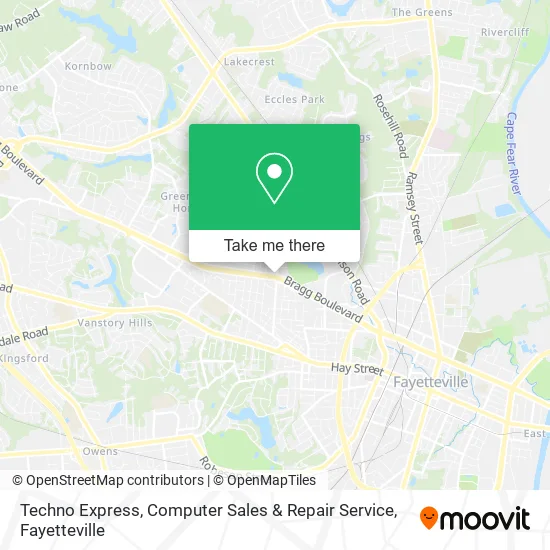 Techno Express, Computer Sales & Repair Service map
