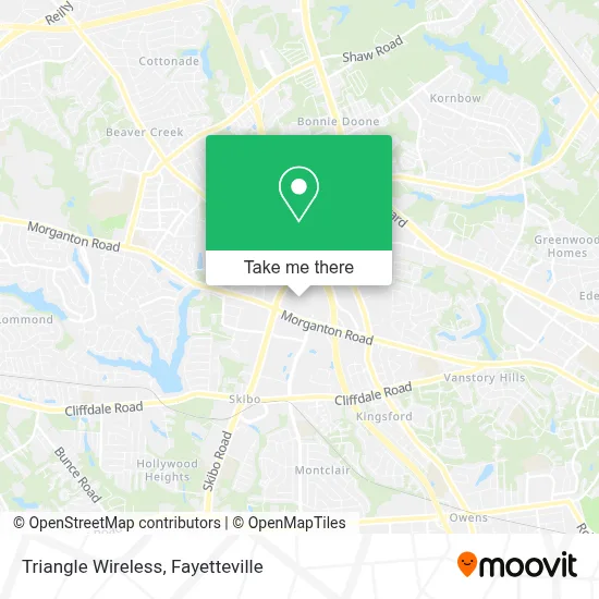 Triangle Wireless map
