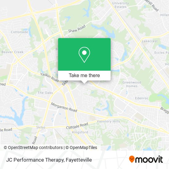 JC Performance Therapy map