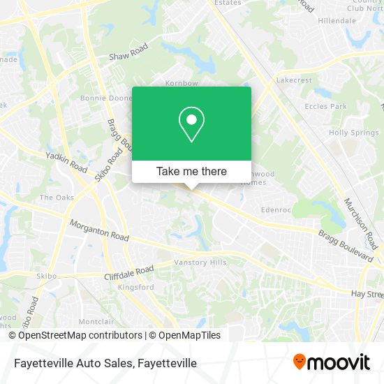 Mapa de Fayetteville Auto Sales