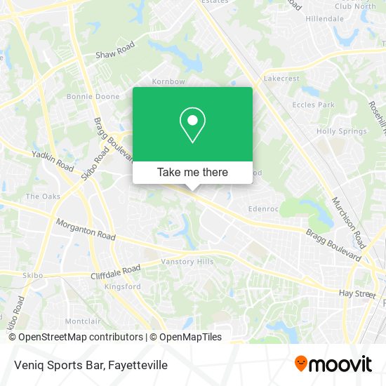 Veniq Sports Bar map