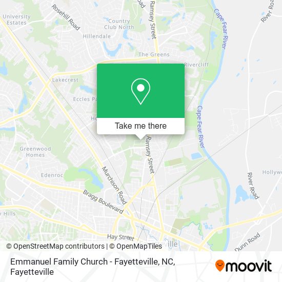 Emmanuel Family Church - Fayetteville, NC map