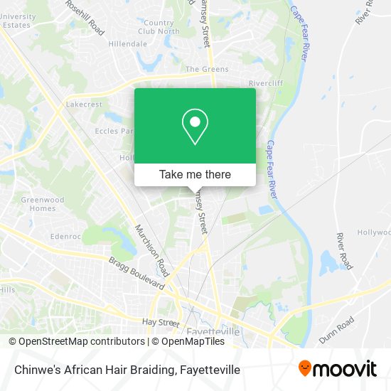 Chinwe's African Hair Braiding map