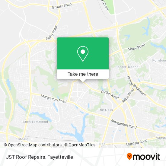 JST Roof Repairs map