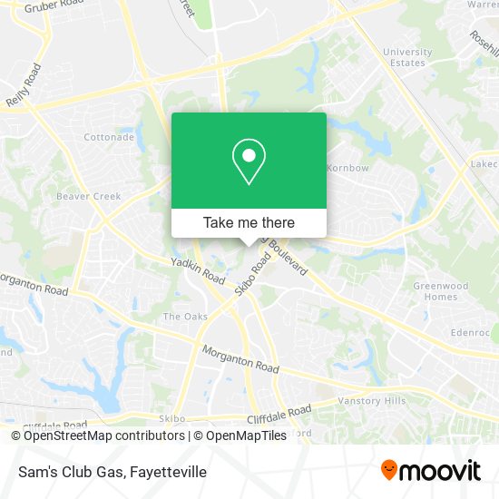 Mapa de Sam's Club Gas