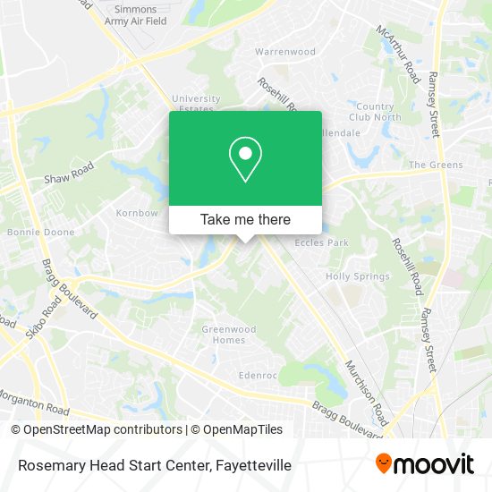 Rosemary Head Start Center map