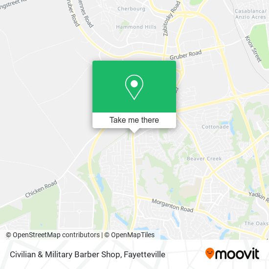 Civilian & Military Barber Shop map