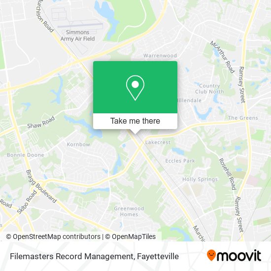 Mapa de Filemasters Record Management