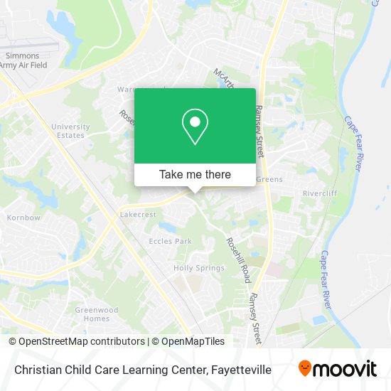 Mapa de Christian Child Care Learning Center