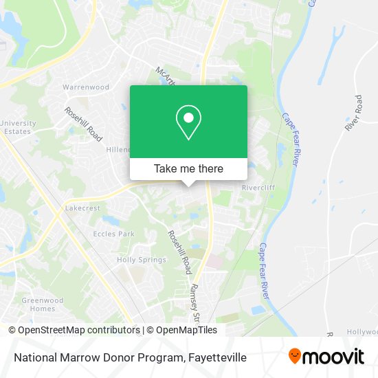 National Marrow Donor Program map