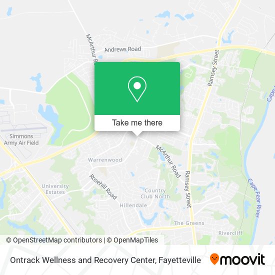 Mapa de Ontrack Wellness and Recovery Center