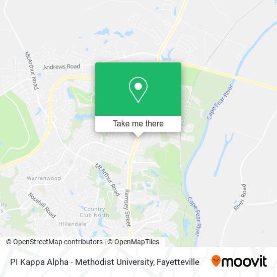 PI Kappa Alpha - Methodist University map