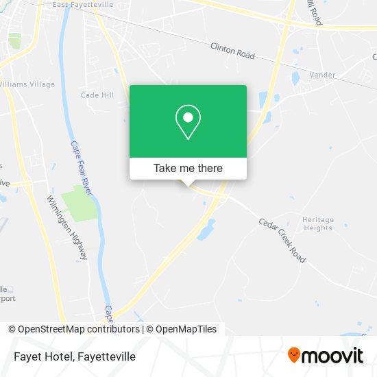 Fayet Hotel map