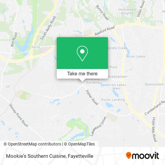 Mapa de Mookie's Southern Cuisine