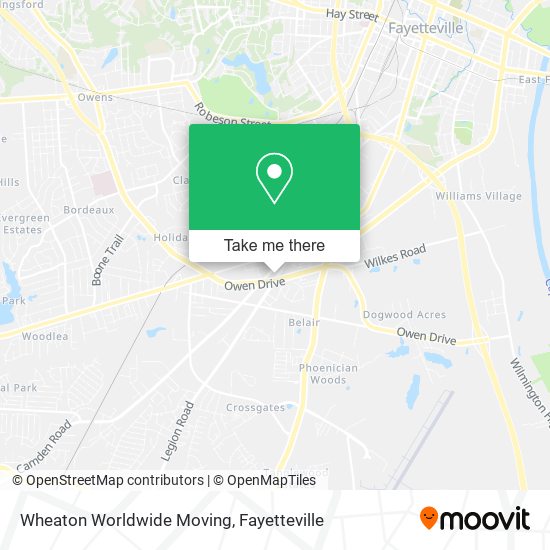 Wheaton Worldwide Moving map